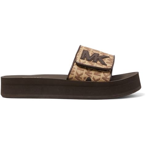 michael kors platform sliders